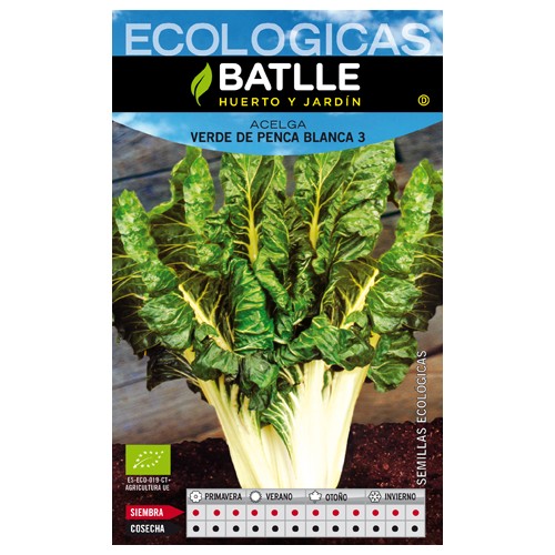 Acelga Verde Blanca 3 Pencas 25 Gr