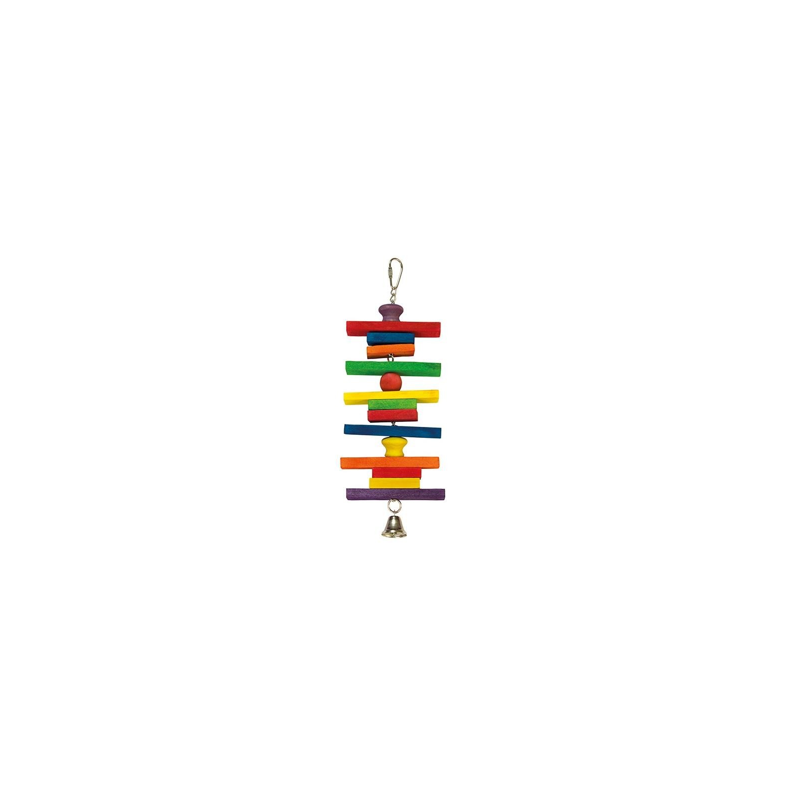 Colorful Wooden Bird Toy with Bell Colorful Wooden Bird Toy with Bell