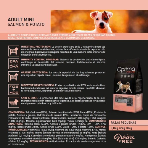 Optima Nova Adult Mini Salmon&patata