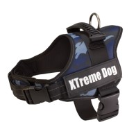 Arnés Xtreme Dog Camo Azul M Ajuste Ajustable