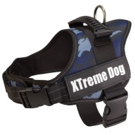 Arnés Xtreme Dog Camo Azul M Ajuste Ajustable
