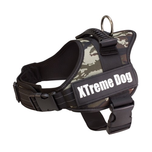 Arnés Xtreme Dog Camo Azul M Ajuste Ajustable
