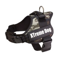 Arnés Xtreme Dog Camo Azul M Ajuste Ajustable