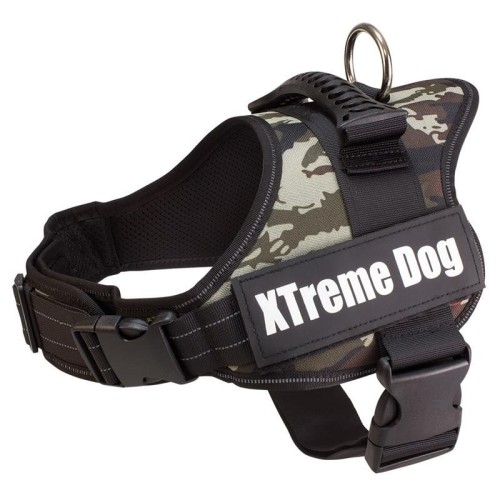 Arnés Xtreme Dog Camo Azul M Ajuste Ajustable