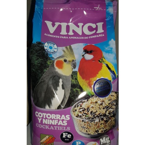 Mezcla para Ninfas y Cotorras Vinci 5 Kg