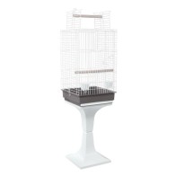 White Parrot Cage 835 with Stand