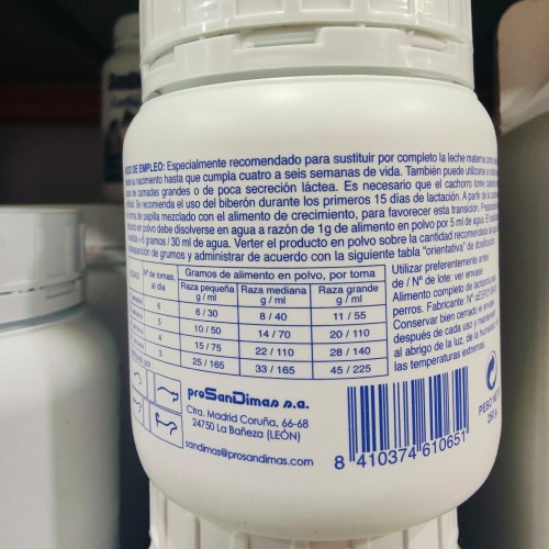 Leche San Dimas Para Perros 250 Gr