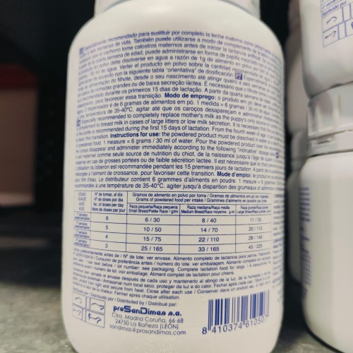 Leche San Dimas Para Perros 250 Gr
