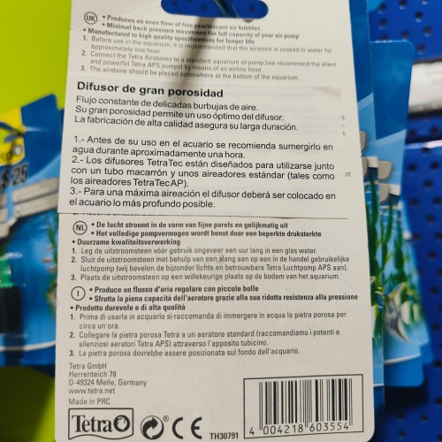 Difusor de Oxígeno TetraTec AS40 para Acuarios