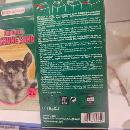 Arena Baño De Chinchillas 1.3 Kg