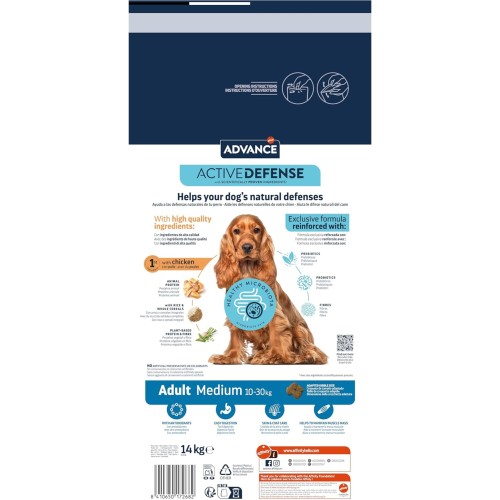 Advance Medium Adult Chicken Alimento para Perros 3 Kg