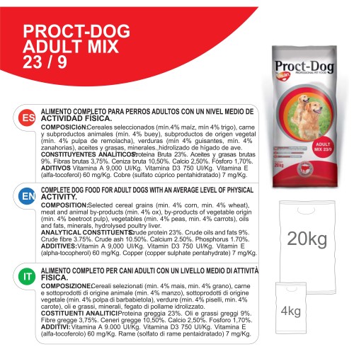 Proct-dog Adult Mix 20kg Dog Food