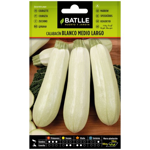 Calabacín Blanco Medio Largo Bolsa