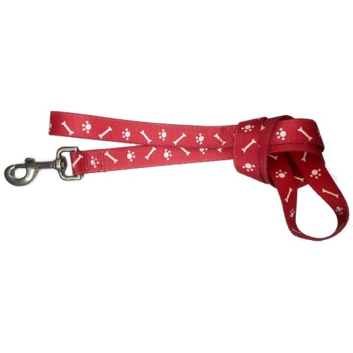 Black Bone Nylon Leash 15x110 for Dogs