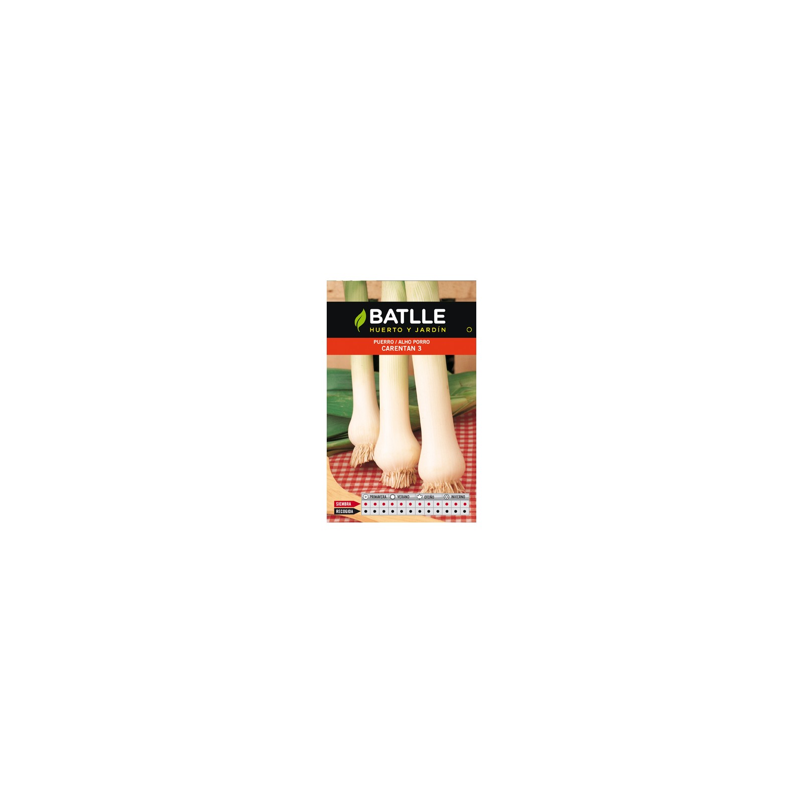 Carentan Leek Seeds 3 Pack for Gardening