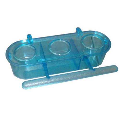 Three-Hole Feeder with Perch for Birds