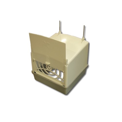 External Nest Box with Door Plastic/Bird