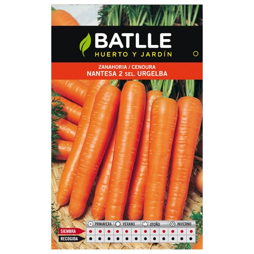 Nantes Carrot Urgelba Seed Packet for Easy Cultivation