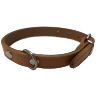 Collar Cuero Liso Negro 50x2cm VMD