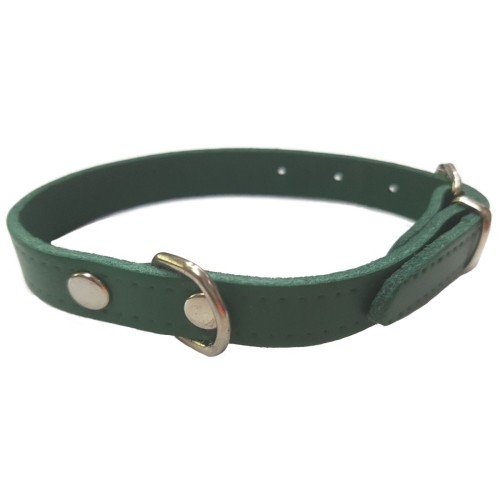 Collar Cuero Liso Negro 50x2cm VMD