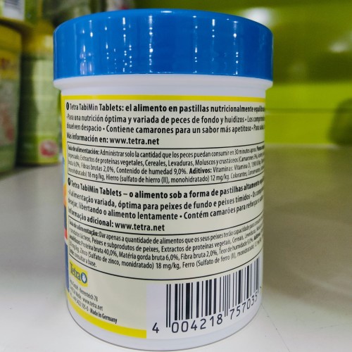 Tetratabimin 120 Tabletas para Peces Ornamentales