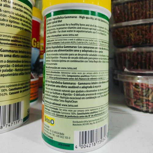 Alimento Natural para Tortugas Tetra Gammarus 250ml