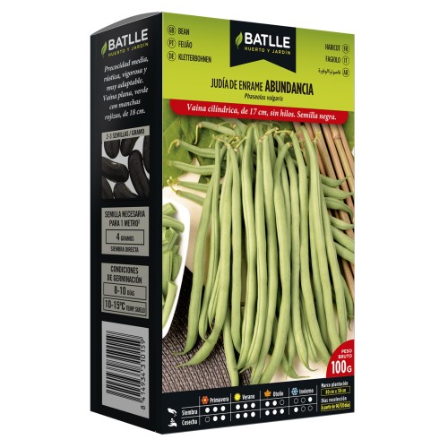 Semillas de Judía Abundancia Fina 100gr