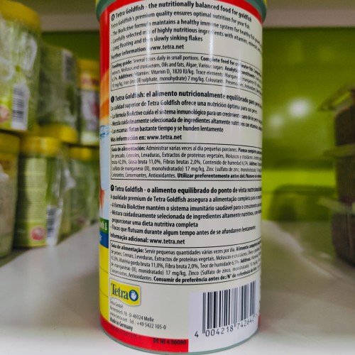 Alimento Premium Tetra Goldfish en Escamas para Peces de Agua Fría