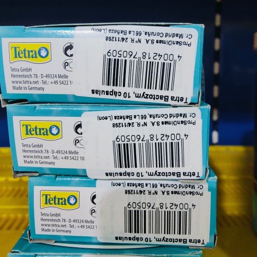 Tetra Bactozym 10 Capsules for Aquariums