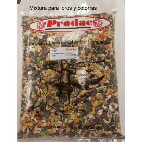 Alimento Completo Para Loros Y Cotorras 3 Kg Prodac