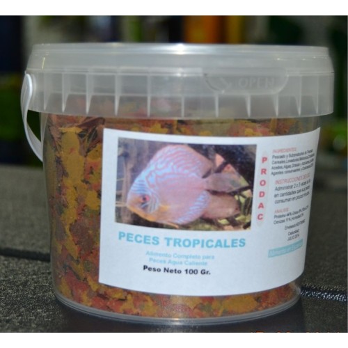 Peces Tropicales Prodac 40 Gr Alimentación Completa