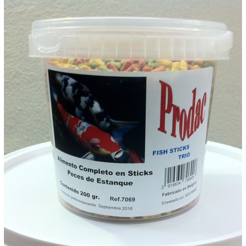 Varitas de Alimento para Peces de Estanque 200 Gr. Prodac