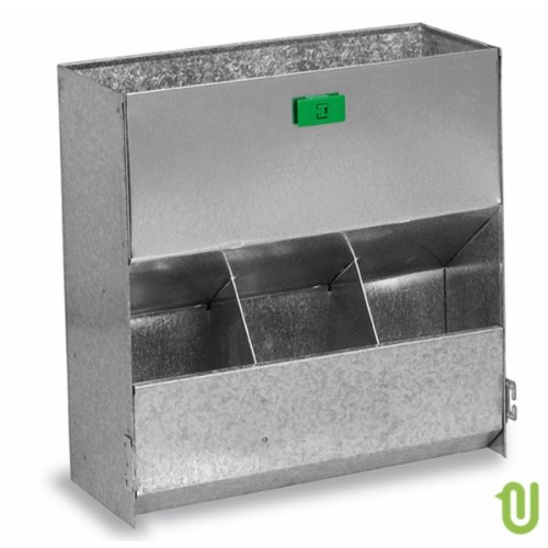 Rabbit Feed Bunk 3 Holes Straight - No Cover