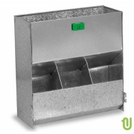 Rabbit Feed Bunk 3 Holes Straight - No Cover