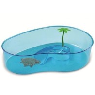 Oval Tortoise Habitat with Palm