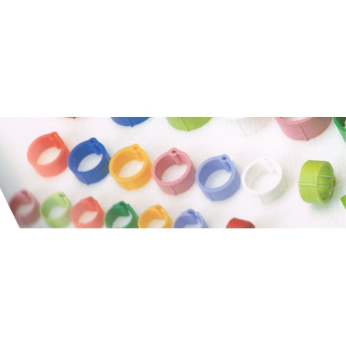 Plastic Ring for Pigeons 8mm 100 pcs