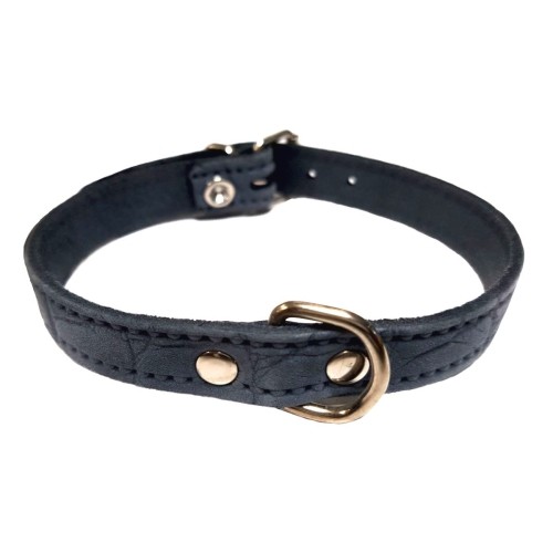 Collar de Piel Labrado 20x450mm Tostado