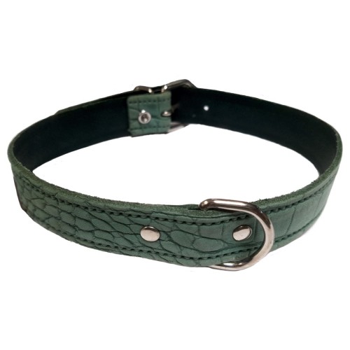 Collar Piel Labrado Verde 30x600mm
