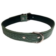Collar Piel Labrado Verde 30x600mm