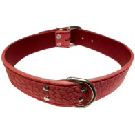 Collar Piel Labrado Verde 35x650mm