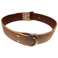 Collar Piel Labrado Verde 35x650mm