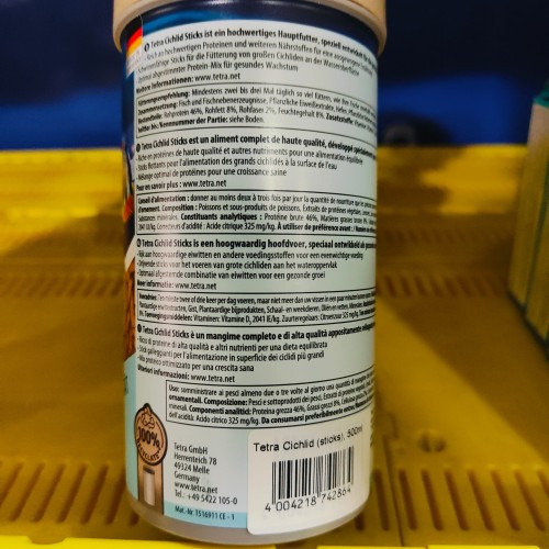 Tetra Palitos para Cíclidos 500ml