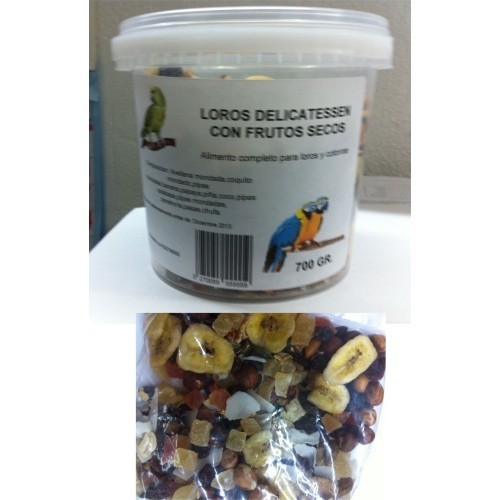 Loros Delicatesse Frutas 700 Gr Mezcla Nutriente Alta