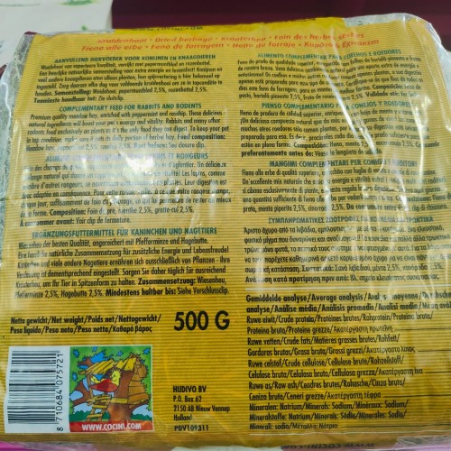 Hay with Equinacea and Carrot for Rodents