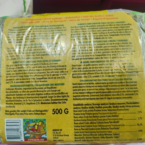 Hay with Equinacea and Carrot for Rodents