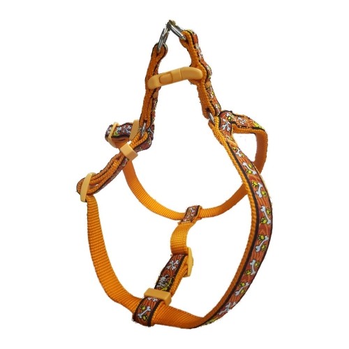 Orange Harness and Bully 15x400-500mm for Dogs