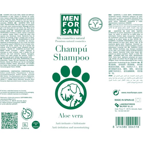 Menforsan Champu Con Aloe Vera 1 Lt.