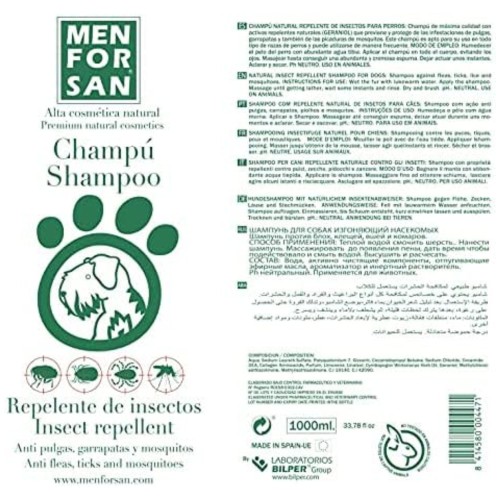 Champú Repelente Menforsan con Citronela 1L