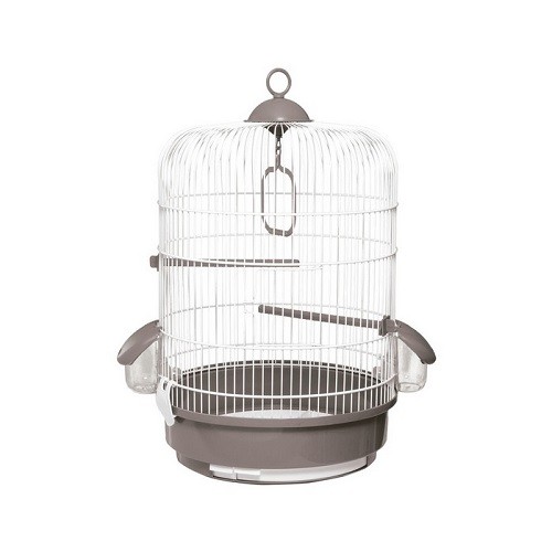 Jaula Pajaro 736 Blanca/gris