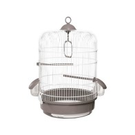 Jaula Pajaro 736 Blanca/gris